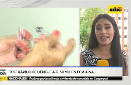 Test rápido de dengue a G. 50 mil en FCM-UNA