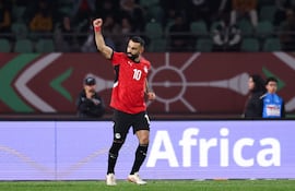 Mohamed Salah (33 años), la gran figura de Egipto, que avanzó a las semifinales de la Copa África de Naciones, que se disputa en Marruedos.