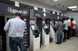 Los pagos se realizan a través de la red de cajeros del BNF.