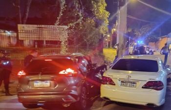 Los dos vehículos que protagonizaron el fatal percance.