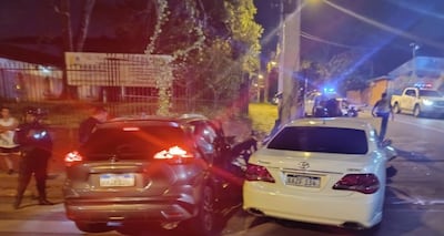 Los dos vehículos que protagonizaron el fatal percance.