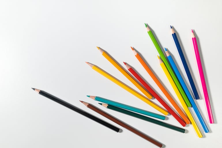 Lápices de colores.