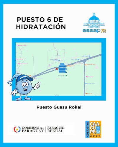 puestos hidratación Essap Caacupé