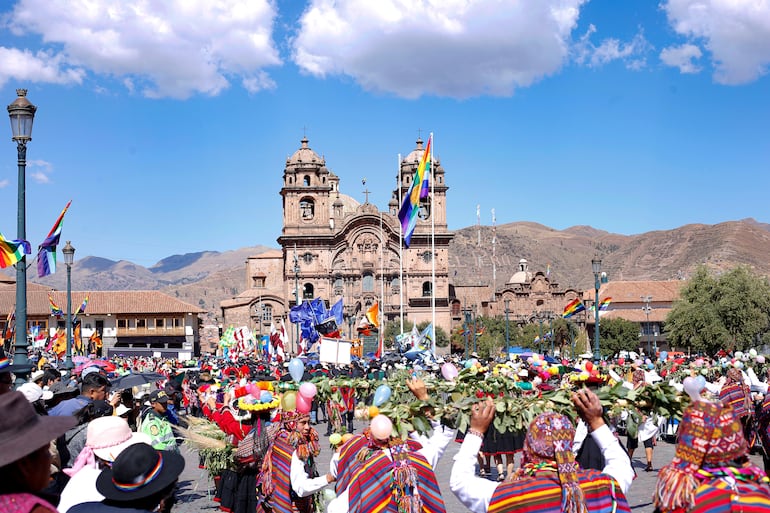 Inti Raymi en Cusco, Perú.