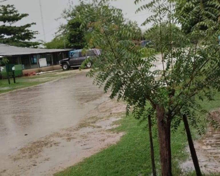 Calle centrica de Toro Pampa en Fuerte Olimpo