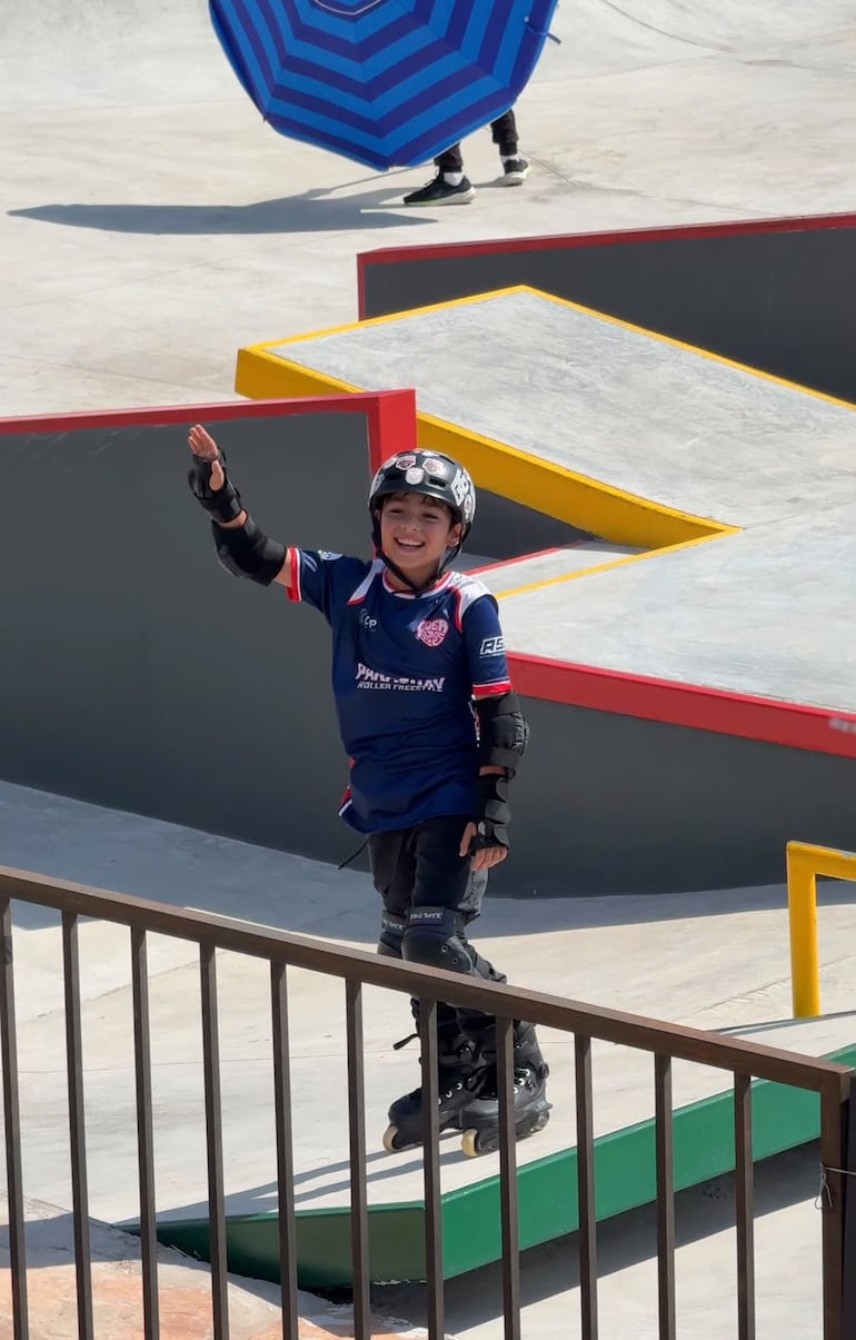 El joven patinador Leo Ojeda tuvo su incursión en el Mundial de Patinaje en nuestro país.