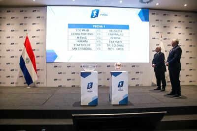 Responsables del sorteo del fixture de la Liga Premium 2025