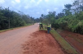 Iniciaron los trabajos en el kilómetro 55 de la ruta PY02, en el tramo Caacupé–Piribebuy.