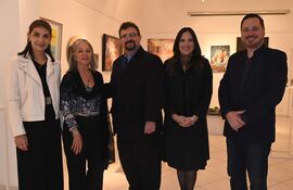 Graciela Meza, Carolina Pedro, Fidel Zenteno, Mirian Mongelos y Enrique Espínola.