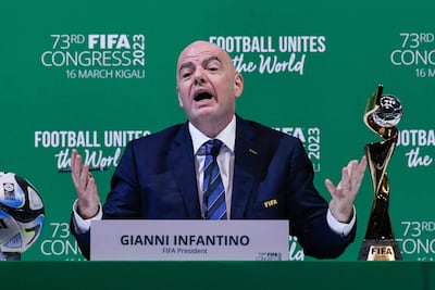 Giovanni Vincenzo Infantino (56 años), presidente de la FIFA.