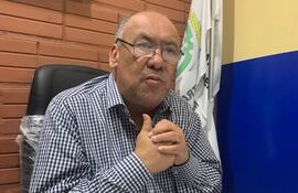 LIno Avila, secretario general del gremio Sintra, de empleados del indert