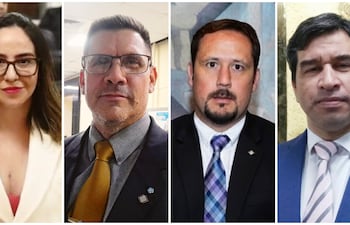 Los fiscales Ingrid Cubilla, Christian Ortiz, José Morínigo y Luis Said, tienen a su cargo la causa derivada del caso #LaMafiaManda, en la que se investiga a la sobrina de Eulalio "Lalo" Gomes y a altos mandos de la Senad.