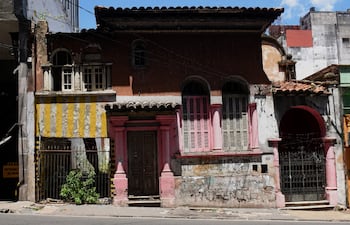 Fachada actual de la casa del horror, ubicada en pleno microcentro de la capital.