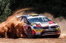 El VW Polo GTI R5 de Gustavo Saba en el Rally de Paraguarí 2023.