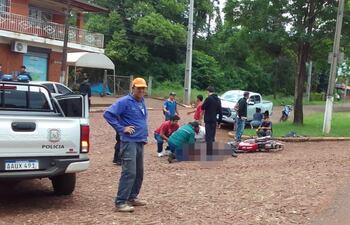 Menor de edad al volante, hijo de un intendente colorado de Itapúa protagonizó accidente de tránsito sobre ruta PY06.