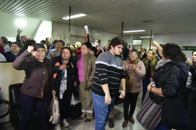 Municipalidad Asunción funcionarios protesta