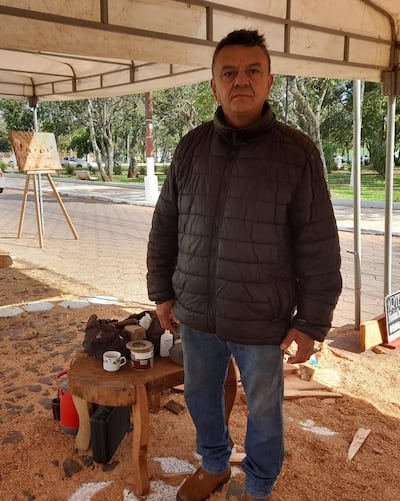 Nicolás Ozuna, artesano y padre de  familia.