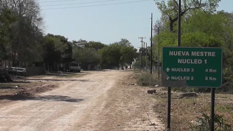 Nueva Mestre comunidad ubicada a más de 356  km de Asunción.