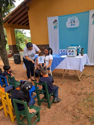 Jornada de vacunación en Santa Rosa, Misiones.