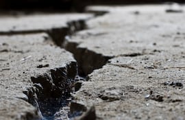 Calle después de un terremoto, imagen ilustrativa.