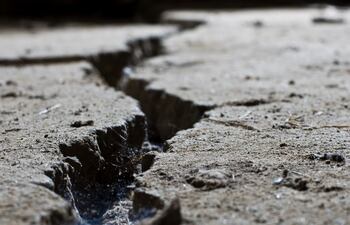 Calle después de un terremoto, imagen ilustrativa.