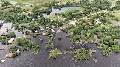 Desborde del río Paraná afecta la compañía de Panchito López.