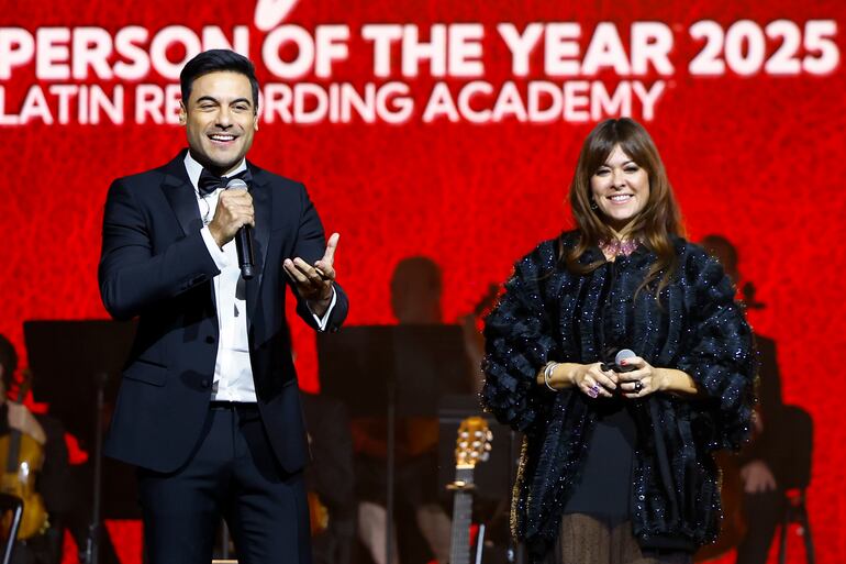 El mexicano Carlos Rivera y la española Vanesa Martín igualmente estuvieron presentes en la gala celebrada en Las Vegas.