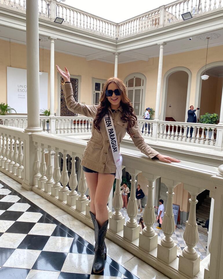 Nazarena Aguilar visitó el centro histórico de Lima y quedó encantada. (Instagram/Nazarena Aguilar)