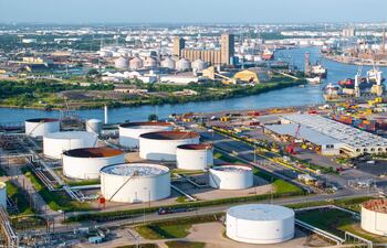 Refinería de Lyondell Basell Houston, Texas.