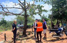 Mbocayaty del Yhaguy: afectados por el temporal ya recibieron ayuda