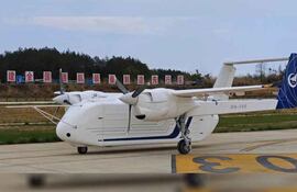 China completó el primer vuelo de prueba del mayor avión de carga no tripulado.