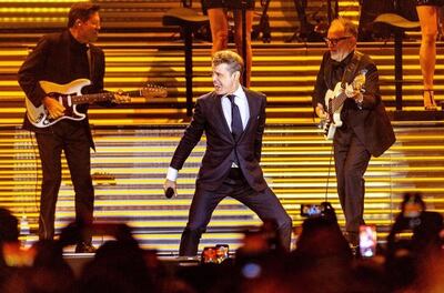 Luis Miguel en el escenario (foto de archivo).