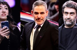De izquierda a derecha, los cineastas Abdallah Alkhatib, Marie-Rose Osta, Fernando Eimbcke y Emin Alper