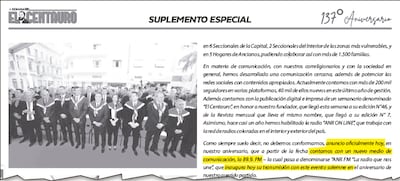 Durante el acto por el 137° aniversario de la Asociación Nacional Republicana, Horacio Cartes anunció el inicio de la transmisión radial en la señal 89.9 MHz de frecuencia modulada.