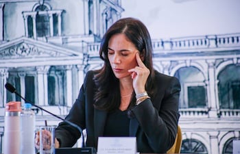 Claudia Centurión, ministra de Obras Públicas.