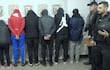 Los detenidos fueron llevados a la sede de Investigaciones, para inspección médica y ser fichados.