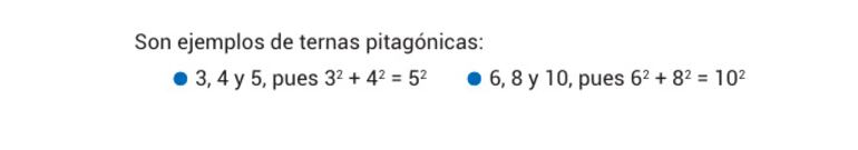 Triángulos rectángulos. Teorema de Pitágoras