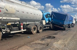 El siniestro fue nuevamente provocado por los baches en la ruta PY08.