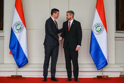 Santiago Peña y Mario Abdo Benítez.