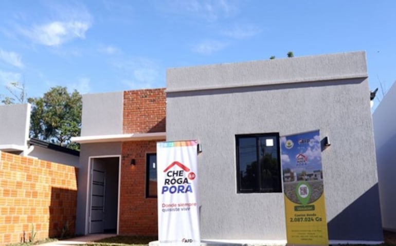 Vivienda entregada por COFAN en el marco de Che Róga Porã.
