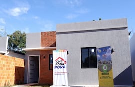 Vivienda entregada por COFAN en el marco de Che Róga Porã.