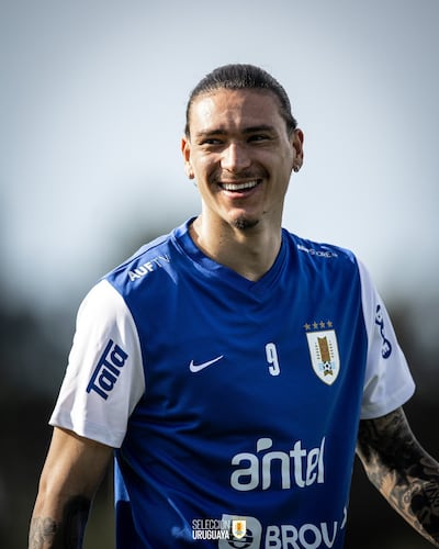 Darwin Núñez, 25 años. delantero de la selección uruguaya y del Liverpool inglés.