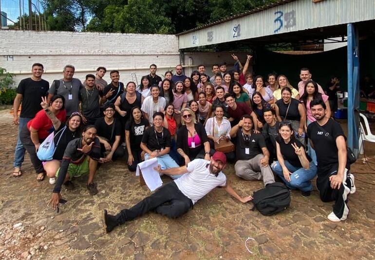 Los paraguayos que colaboraron con la producción brasileña.