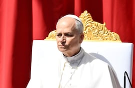 El papa León XIV durante una misa celebrada en el rico principado de Mónaco.