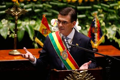 El presidente de Bolivia, Rodrigo Paz Pereira