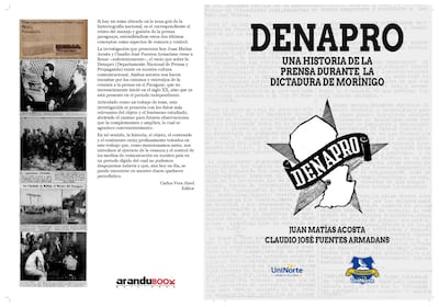 Portada del libro sobre la Prensa durante la dictadura de Higinio Morínigo que será presentada esta semana.
