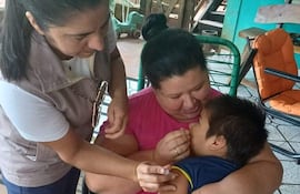 Alto porcentaje de niños fueron inmunizados contra el sarampión en Santa Rosa, Misiones.