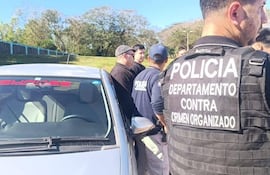 Procedimiento en el que se realizó la detención del concejal municipal Luis Alberto Sala Ferreira, en la ciudad de Santa Rosa del Aguaray (San Pedro).