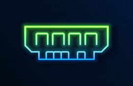 Memoria RAM, ilustración.