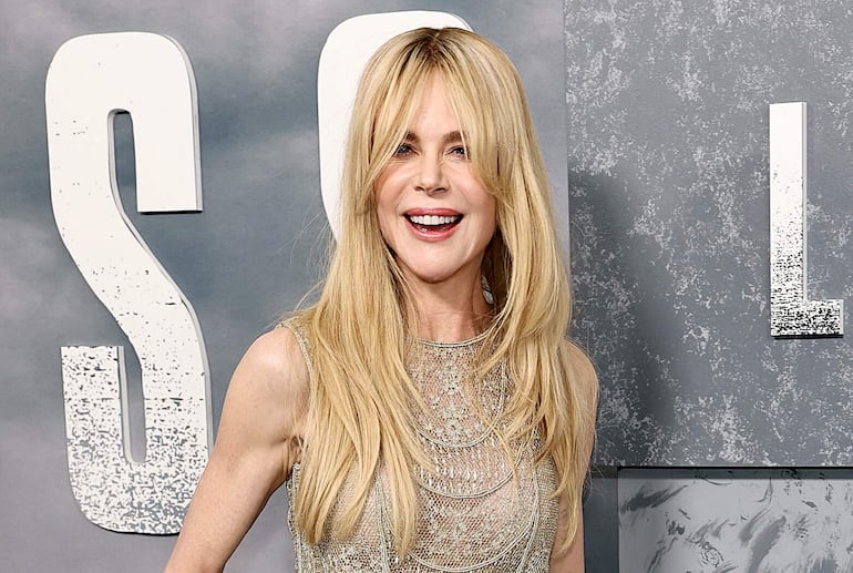 Nicole Kidman asistió divina al estreno en Nueva York de la tercera temporada de "Lioness" de Paramount+ en el SVA Theater. (Jamie McCarthy/Getty Images/AFP)